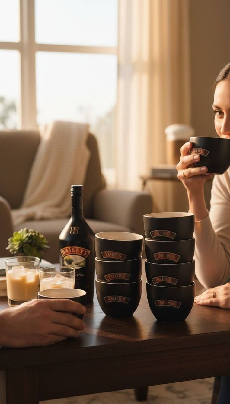 Baileys yours mine cups